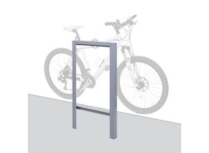 4057651532820 - Fahrradbügel MCW-J74 Fahrradständer Anlehnbügel verzinkter Karbonstahl Outdoor-pulverbeschichtet 115x60x6cm ~ grau