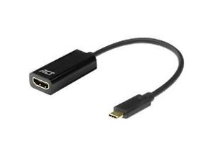 4057651536880 - ACT USB-C Male HDMI-Adapter HDMI Female AC7305 Schwarz 15 cm