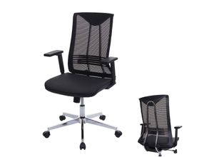 4057651538044 - Bürostuhl MCW-J53 Drehstuhl Schreibtischstuhl ergonomisch Kunstleder ~ schwarz