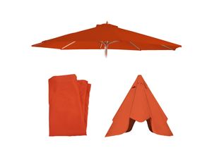 4057651540153 - Ersatz-Bezug für Sonnenschirm Lissabon Sonnenschirmbezug Ersatzbezug Ø 35m Polyester 8 Streben ~ terracotta