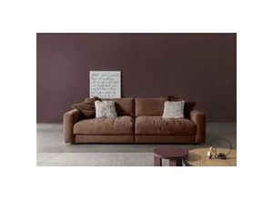 4057651566856 - Big-Sofa BETYPE Be Comfy Sofas Gr B H T 264 cm x 84 cm x 126 cm Breitcord 264 cm x 126 cm (BxT) mit Sitztiefenverstellung braun (picante) legerer Sitzkomfort wahlweise mit manueller Sitztiefenverstellung