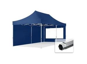 4057651567082 - TOOLPORT 3x6m Aluminium Faltpavillon inkl 2 Seitenteile dunkelblau - (600232)