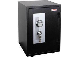 4057651603124 - - Tresor 399 feuerfest (60min) Safe Geldschrank Doppelbolzenverriegelung 44kg Metall 52x36x39cm 20L schwarz - black