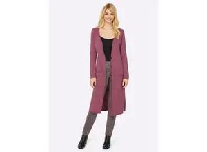 4057651603537 - Longstrickjacke HEINE Gr 36 lila (mauve) Damen Strickjacken