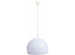 4057651620435 - - Pendelleuchte 655 Hängelampe Hängeleuchte Lampe ø 40cm Schirm Kunststoff weiß - white