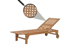 4057651656441 - Sonnenliege MCW-N48 Relaxliege Gartenliege Liegestuhl Massiv-Holz Akazie MVG-zertifiziert