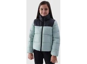 4057651662947 - Steppjacke 4F Kinder Gr 164 grün (mint) Web Obermaterial 100% Polyamid Futter 100% Polyester Wattierung 100% Polyester colorblocking sportlich Langarm Jacken