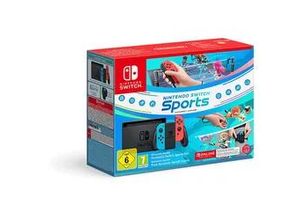 4057651664880 - NINTENDO SwitchTM-Konsole (Neon-Blau Neon-Rot) – Nintendo Switch Sports-Set + Online 12-monatige (365-tägige) Einzelmitgliedschaft