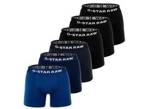 4057651691077 - G-STAR RAW Herren Boxershorts 6er Pack - Boxer Briefs Cotton Stretch Schwarz Blau XL