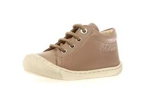 4057651805962 - Lauflernschuh NATURINO COCOON BONE Kinder Gr 25 grau (taupe) Nappaleder modisch Schuhe Freizeitschuh Babyschuh Barfußschuh Schnürschuh im Used-Look