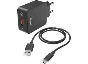 4057651806235 - HAMA USB-C Qualcomm® Quick ChargeTM 30 Ladegerät Universal 36 - 12 Volt 195 Watt Schwarz