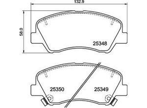 4057651811918 - BREMBO Bremsbelagsatz Scheibenbremse vorne rechts links mit Zubehör für HYUNDAI KIA GEELY GEOMETRY 58101H9A10 58101C8A50 58101C8A00 P 30 122