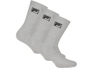 4057651820835 - Kurzsocken FILA Socken 3er Pack Damen Gr 39 grau Obermaterial 70% Baumwolle CO 29% Polyester PES 1% Elasthan EL Socken