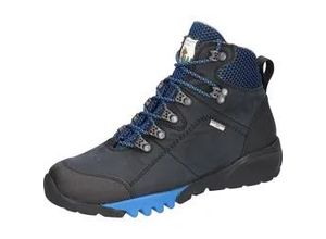 4057651864655 - Trekkingschuh WALDLÄUFER H-AMIATA Damen Gr 5 (38) schwarz (dunkelblau schwarz) Nubukleder Gummi Textil sportlich Schuhe Outdoorboots Schnürboots TEX-Membran Bequemweite H (=sehr weit)