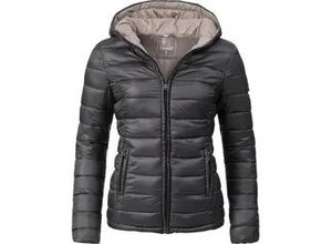 4057651865959 - Steppjacke MARIKOO Luci Damen Gr XXXL (46) schwarz Obermaterial 100% Nylon Futter 100% Polyester Wattierung 100% Polyester Ärmelfutter 100% Polyester klassisch figurbetont hüftbedeckend Jacken modische Damen Übergangsjacke mit großer Kapuze