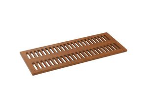 4057651866956 - Teak-Badematte HHG-758 Duschmatte Badvorleger hochwertiges B-Grade-Teak (Kernholz 20-30 Jahre) 3x40x100cm