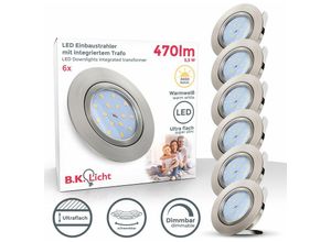 4057722000357 - Bklicht - Einbau-Strahler Spots led dimmbar ultra-flach Einbau-Lampe Leuchte Deckenleuchte - 50