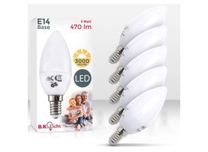 4057722000500 - BKLicht LED Leuchtmittel E14 Energiespar-Lampe 5 Watt Glüh-Birne