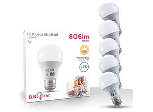 4057722000548 - Bklicht - 5x led Leuchtmittel E27 warmweiß 9W Energiespar-Lampen Lampe Glüh-Birne 230V set - 20