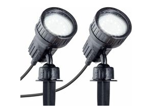 4057722001576 - Bklicht - 2x Gartenstrahler led Erdspieß IP44 Außenstrahler Halogen Strahler Spießstrahler - 10