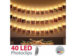 4057722001668 - Bklicht - 5m led Foto-Clips Lichterketten String Light Stimmungsbeleuchtung warmweiß Licht