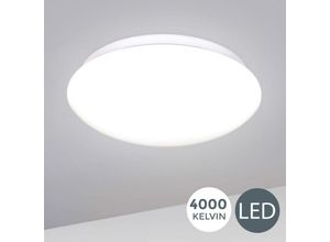 4057722002849 - Led Deckenlampe Deckenleuchte 28cm 12W Wohnzimmer Design-Lampe Leuchte 230V WEIß - Bklicht