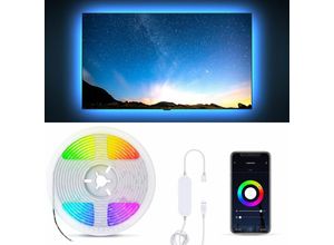 4057722003778 - WiFi LED TV Band 2m USB Streifen Smart Home APP Lichtleiste RGB dimmbar Stripe - 10