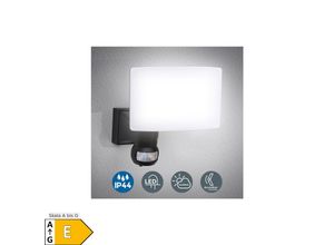 4057722004386 - Led Außenleuchte Wand-Leuchte Bewegungsmelder 20W Hausbeleuchtung Sensor IP44 Schwarz - Bklicht