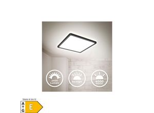 4057722005703 - Led Deckenlampe Panel indirekt ultraflach Deckenleuchte Wohnzimmer Flur schwarz - 10