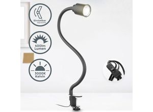 4057722005987 - Bklicht - led Klemmleuchte Leselampe flexibel Tischlampe Schreibtisch flex schwarz 5W GU10 - 10