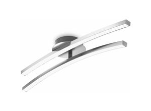 4057722006588 - Bklicht - led Design Deckenleuchte Wohnzimmer modern Deckenlampe Aluoptik schwenkbar 12W - 50