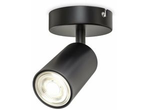 4057722006922 - Bklicht - led Spotleuchte schwenkbar Retro Schwarz GU10 Deckenlampe Wandleuchte Spot Flur - 10