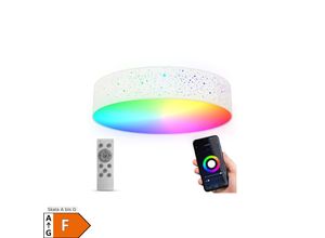 4057722007240 - Bklicht - led wifi Deckenleuchte Stoff Smartdeckenlampe rgb cct 30W 49cm App Fernbedienung