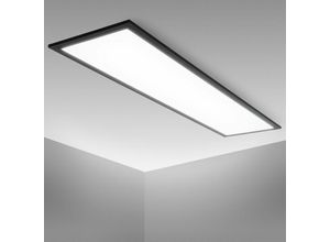 4057722008452 - Bklicht - led Panel flach100x25cm Leuchte Lampe Decke 230V 22W Büro Bad Wohnzimmer schwarz