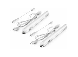 4057722008629 - Bklicht - 2xLED Unterbauleuchte set 4W Lichtleiste Küchen-Lampe Beleuchtung Schrankleuchte