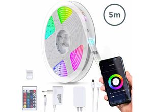 4057722009510 - Bklicht - 2-10m led Band Streifen rgb Stripe Lichtleiste Lichtschlauch Farbwechsel tv  5 Meter WiFi - 30