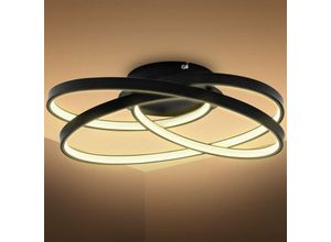 4057722009992 - Bklicht - Deckenleuchte led Design Frame Wohnzimmerlampe Deckenlampe Ringe schwarz Flur