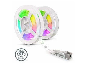 4057722010196 - Bklicht - 6m led Band Stripe rgb Licht-Streifen smd 5050 Leiste Farbwechsel selbstklebend