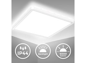 4057722011179 - Bklicht - led Bad-Lampe Decken-Leuchte Backlight-Panel IP44 29cm flach 18W weiß Küche Büro