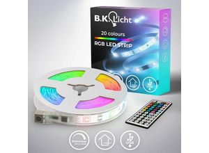 4057722011193 - Bklicht - 5m led Band Streifen rgb Stripe Licht-Leiste Lichtschlauch + Farbwechsel