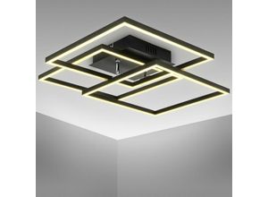 4057722011575 - Bklicht - led Deckenleuchte schwarz Büro-Deckenlampe schwenkbar 40W Wohnzimmer warmweiß