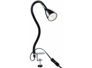 4057722018390 - Bklicht - led Klemm-Leuchte dimmbar Leselampe flexibel Tisch-Lampe schwarz 5W 10