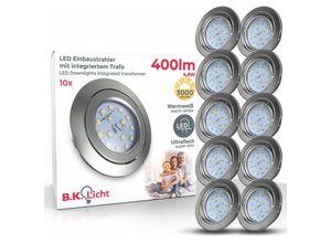 4057722023868 - Bklicht - led Einbauleuchten-Set matt-nickel 10xLED-Modul