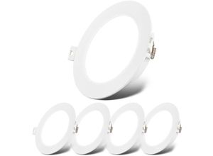 4057722024346 - 5er Set LED Einbaustrahler 230V LED Einbauleuchten Spots Flach Neutralweiß