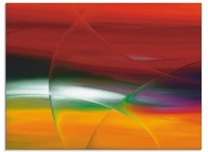 4057738084785 - Glasbild ARTLAND Modern IV Bilder Gr B H 80 cm x 60 cm Glasbild Gegenstandslos Querformat 1 St bunt Bild Glasbild Glasbilder Bilder in verschiedenen Größen