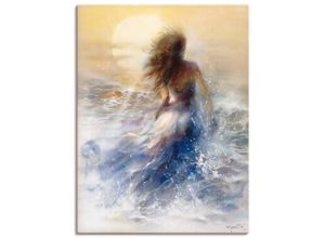 4057738452461 - Wandbild ARTLAND Sommer I Bilder Gr B H 60 cm x 80 cm Leinwandbild Frau Hochformat 1 St braun Bild Leinwandbild Kunstdrucke Bilder als Leinwandbild Wandaufkleber oder Poster in versch Größen