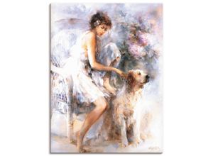 4057738459644 - Wandbild ARTLAND Freunschaft Bilder Gr B H 60 cm x 80 cm Leinwandbild Frau Hochformat 1 St beige (naturfarben) Bild Poster Bilder als Leinwandbild Wandaufkleber oder in versch Größen