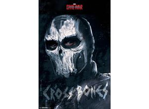 4057786251221 - Trends International - Captain America Poster Civil War Cross Bones