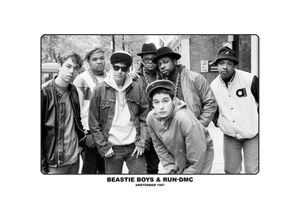 4057786293153 - Beastie Boys & Run-DMC Poster Amsterdam 1987 Adam Yauch Adam Horovitz Michael Diamond Jason Mizell McDaniels Simmons