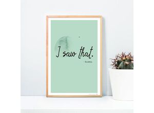 4057786524707 - - i saw that - Karma Kunstdruck Design Frau Febra & Herr Hutsauger